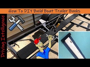 How To Repair, Make Boat, Marine Trailer Bunk Boards & Replace Bunk Board Carpet; EASY DIY