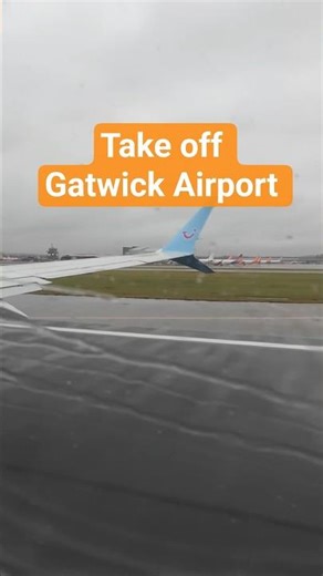 Take off Gatwick Airport #gatwickairport #takeoff #tui #travel #wanderlust