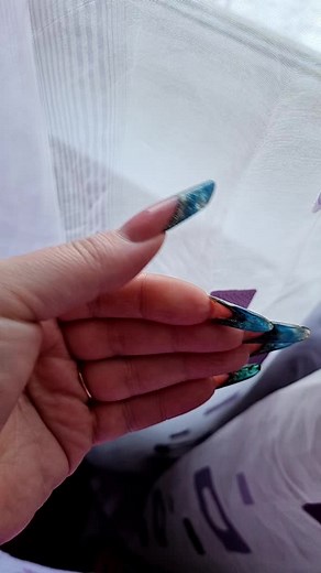 Stunning Blue and Black Nail Art Designs Showcase