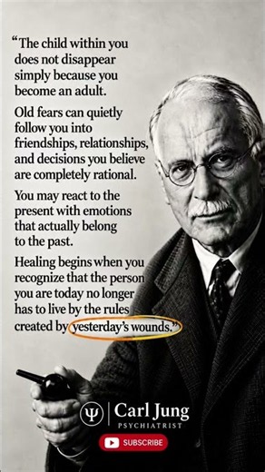 The Child Within You Never Disappears | Carl Jung #carljung #innerchild #healing#shadow#psychology