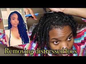 How to take down distressed Locs the easy & Quick way