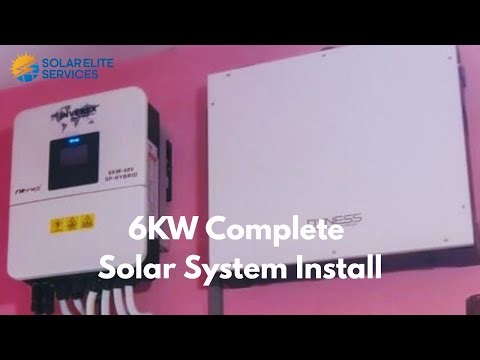 6KW OFF Grid Solar System Install