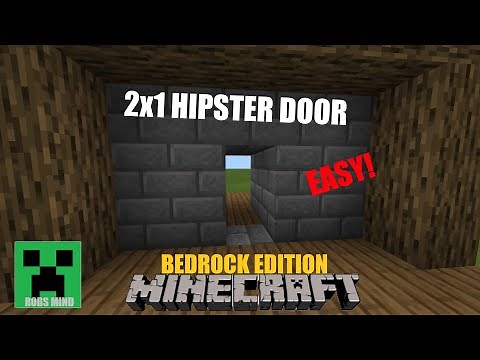 Minecraft 2x1 Hipster Door (Bedrock Edition)