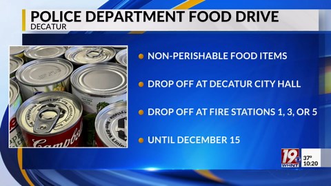 Police Department Food Drive | Nov. 28, 2025 | News 19 at 10 p.m.
