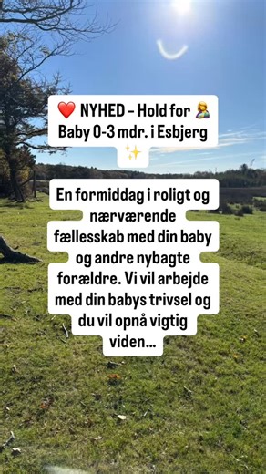NYHED – Hold for Baby 0-3 mdr.: 2 timer 550 kr. En formiddag i roligt og nærværende fællesskab med din baby og andre nybagte forældre. Vi vil arbejde med din babys trivsel og du vil opnår vigtig viden. Vi kommer bl.a. omkring: ✔ Øvelser/behandling målrettet spændinger, favoritside, bananform, bagsidedominans, kolik, refluks mm. ✔ Tunge, tungebånd og kæbens betydning for trivslen. ✔ Amning og/el. flaskegivning – Fokus vil især være i forhold til din babys krop, kæbe og tunge. ✔ Gråd, ubehag og fo