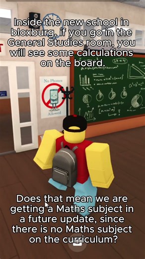 Where is Maths in the Roblox Bloxburg School!?