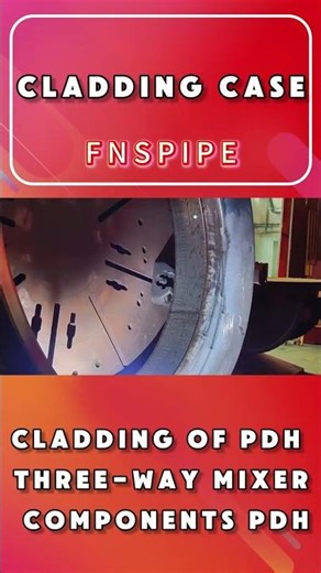 FNS Cladding For Pipe Fittings.#cladding #pipelining #overlay