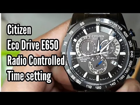 Citizen Eco Drive E650 Radio Controlled Time setting | Watch Repair Channel