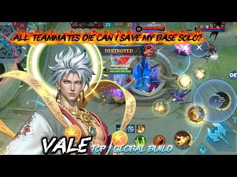 All Teammates Die Can I save my Base Solo? !! Vale Mlbb