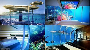 20 beautiful pictures of the underwater hotel where you can see the state of the seabed from the window