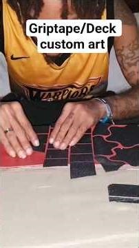 Griptape/Deck custom art full video on my channel 🛹🔥 #skateboarding #skate #skateboard