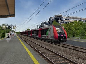 Open Rails Ligne L Z50000 Entre Paris-Saint-Lazare à La Défense (Bonne Année 2021)