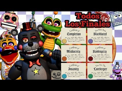 How to Get All Endings/Certificates in FNaF 6 (Compilation)