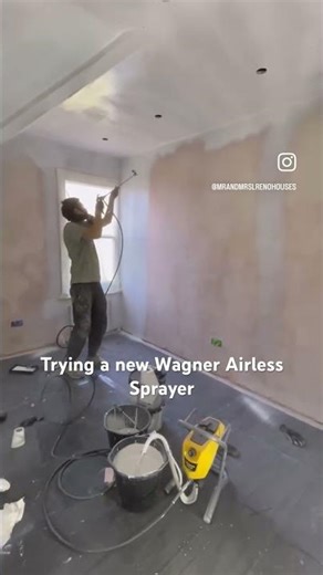 Trying out our new Wagner 250m Airless Sprayer