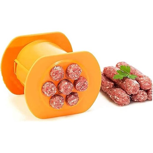 Hweilai Quick Press Manual Sausage Maker, Meat Extruder, Manual Use Hot Dog Molds Made, 7 Holes (Orange) - Walmart.ca