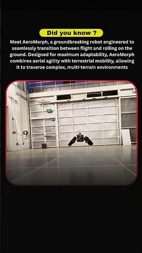 AeroMorph: Shape-Shifting Robot That Flies and Rolls for Next-Gen Exploration .#ytshorts #shortsfeed