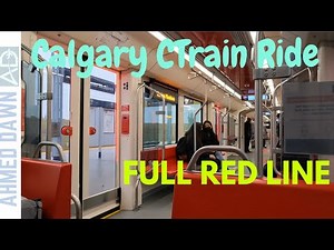 Calgary CTrain Ride Red Line | Calgary's Light Rail System CTrain Ride From Tuscany to Somerset