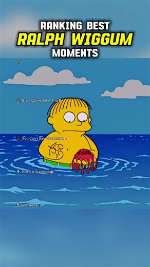Ralph Wiggum Best Moments 😭 #shorts