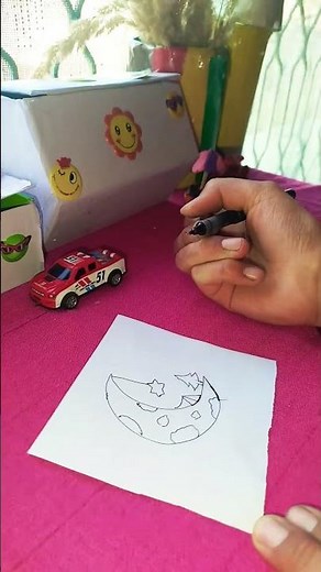 cute and easy drawing for kids #horror #dark