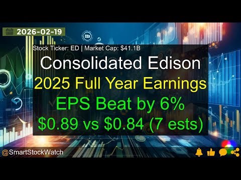 Consolidated Edison (ED|$41.1B) - 2025 Full Year Earnings Analysis