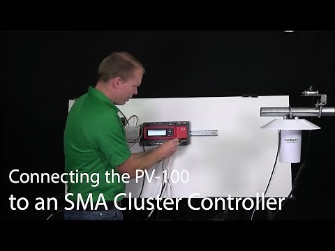 Connecting the PV-100 to an SMA Cluser Controlller