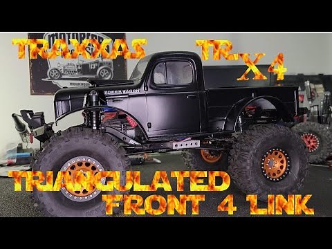 Traxxas TRX4 With A Full Triangulated Front 4 Link Set Up In The Speedshop.