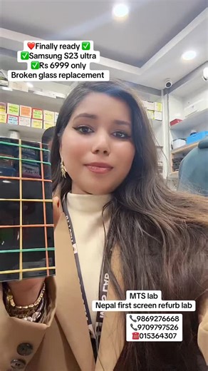 Finally ready – perfect finishing ✨ Samsung S23 Ultra Broken Glass Replacement – Only Rs. 6999 🔥 Cracked front glass but display still working? No need to change the full display! At MTS LAB, we provide 100% Genuine Broken Glass Replacement with factory-level finishing and original touch quality. ✅ 100% Genuine Glass ✅ Original Display Safe (Only Glass Changed) ✅ Smooth Touch & Crystal-Clear Display ✅ Professional, Cost-Effective Repair 📱 All Samsung Ultra Series Genuine Glass Available S20 Ul