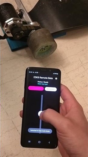Esk8 remote current-duty mode change