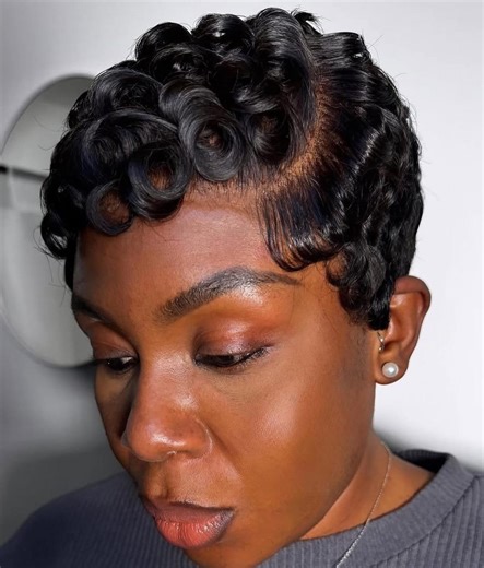 Short Human Hair Pixie Wig | HD Lace Natural Hairline Glueless Wig - Etsy