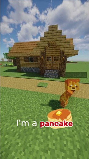 Pancake in minecraft?? #minecraft #shorts
