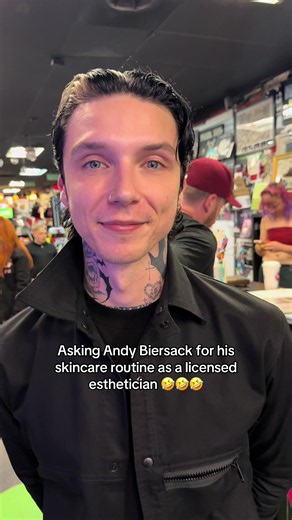 Meeting Andy Biersack: Esthetician Asks for Skincare Routine