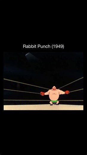 Memory Cartoons on Instagram: "This scene comes from Rabbit Punch, a classic Looney Tunes boxing cartoon where Bugs Bunny steps into the ring and turns the match into pure slapstick chaos. With exaggerated punches, elastic animation, and Bugs’ effortless confidence, the short delivers nonstop physical comedy 🐰🥊 Fun fact: Rabbit Punch is one of several boxing-themed Bugs Bunny cartoons inspired by the popularity of boxing in the 1940s. These shorts allowed animators to push squash-and-stretch a