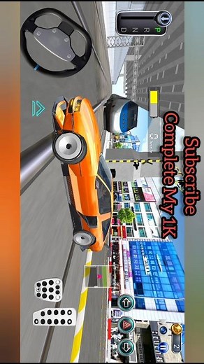 😱 Orange Sports Car on Impossible Wall Road! 🚗 | 3D Driving Class Gameplay 🎮
