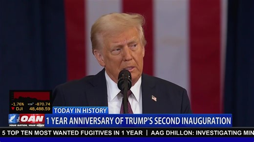 One year after being sworn in for a second term, President Trump emphasized putting America first, restoring the nation’s global standing, and ending what he called the weaponization of the Justice Department. He highlighted surviving legal battles and vowed a White House focused on safety, sovereignty, and prosperity for Americans. Watch Here: https://live.oann.com/home.ktv?utm_source=socials&utm_medium=social media&utm_campaign=fb | One America News Network