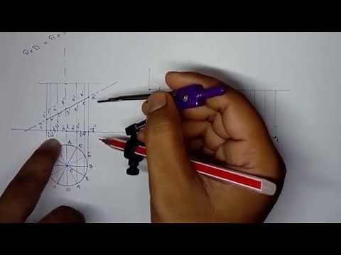 How to draw development of a cylinder ! All In One