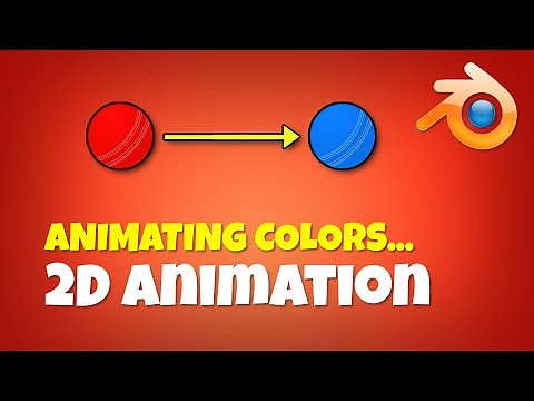 How to Animate Colors and other object properties, using Blender 2D Animation Grease Pencil.