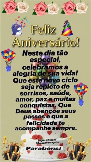 17 de Junho 🎀 Uma Mensagem de Aniversário Linda e Emocionante! Para alguém muito especial!