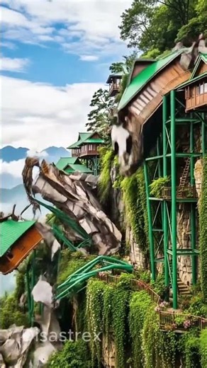 Hillside Homes Tilt… and Collapse Into the Abyss 😱