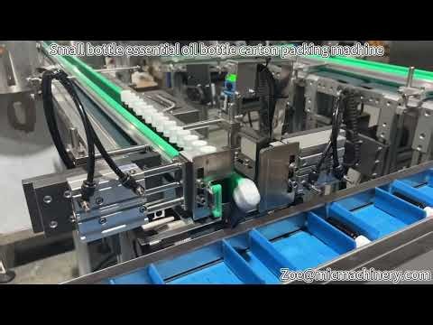 Small bottle essential oil bottle carton packing machine