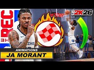 JA MORANT BUILD + ALL SIGNATURE MOVES and 99 DRIVING DUNK is UNSTOPPABLE (NBA 2K26)