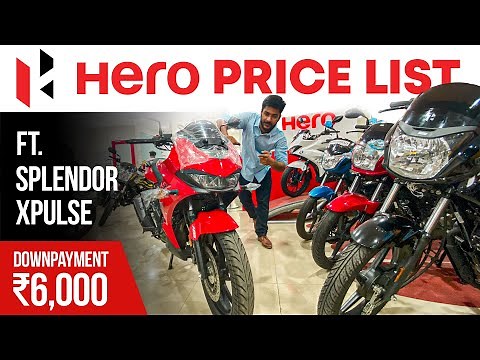 2021 All Hero Bikes & Scooters Latest Price List 🏍️ Ft. Hero Splendor & Hero XPulse 🔥 Hero Motocorp