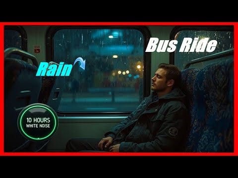 Bus Driving Sound and Rain, NoThunder, Ride Noise for Beat Insomnia