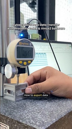 How to Connect a Sylvac Digital Indicator to Vmux2 Software Using a Proximity Cable