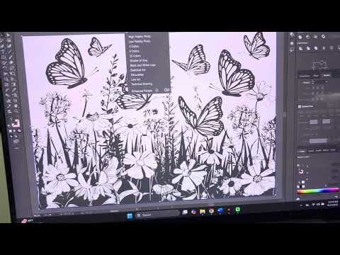 Turning Bitmap images to a Vector file for Laser Engraving with Adobe Illustrator.