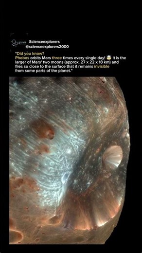 The Moon That Orbits Mars 3 Times a Day! 🌑🔴