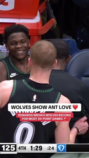 Wolves show love after Ant breaks franchise record