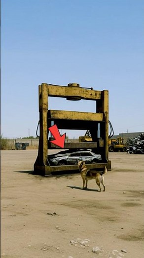 Dog Kept Barking at Pressed Car in Junkyard…