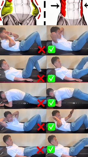 ✅❌ 参考までに #腹筋#宅トレ#absworkout #sixpack#exercise | workouts