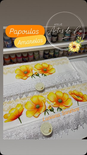 1K views · 2.2K reactions | Você pode ver a aula completa no meu Curso On-line para pintar Toalhas O Curso contém 10 projetos,com o investimento de R87,00 Pela Plataforma Hotmart e Acesso Vitalício #cursoonline #artesanatobrasileirofeitoamao #pinturaemtecido #toalhas #artenotecido | Luciana Santhos | Facebook