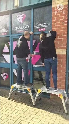 Vinyl Install - Window Graphics